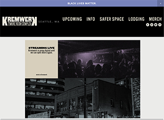 Night Club Web Design Design Example