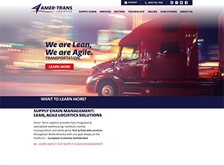 Transportation Web Design Design Example