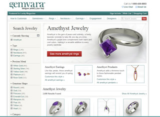 Jewelry Web Design Design Example