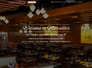 Restaurant Web Design Design Example