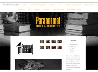 Paranormal Web Design Design Example