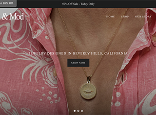 Jewelry Web Design Design Example