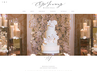 Wedding / Event Web Design Design Example