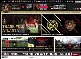 Sports Web Design Design Example