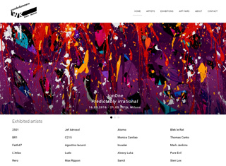 Artist Web Design Design Example