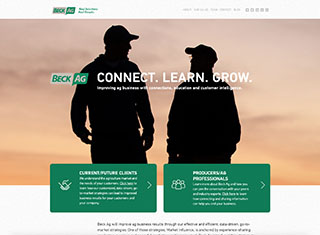 Agriculture Web Design Design Example