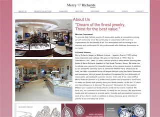 Jewelry Web Design Design Example