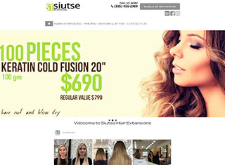 Salon / Spa Web Design Design Example