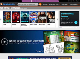 Entertainment Web Design Design Example