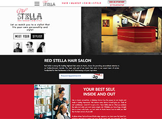 Salon / Spa Web Design Design Example