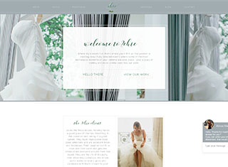 Wedding / Event Web Design Design Example