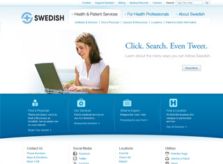 Medical Web Design Design Example