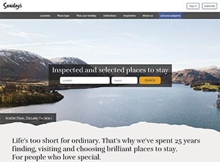 Travel Web Design Design Example