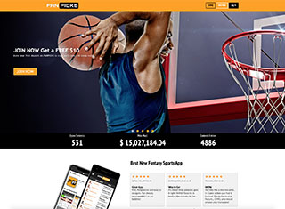 Sports Web Design Design Example