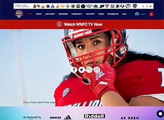 Sports Web Design Design Example