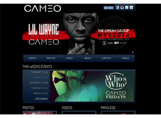 Night Club Web Design Design Example