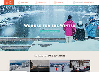 Travel Web Design Design Example