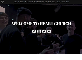 Religious Web Design Design Example