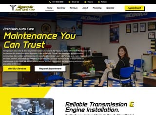 Auto Web Design Design Example