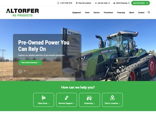 Agriculture Web Design Design Example