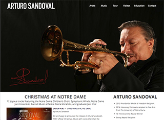 Music Web Design Design Example