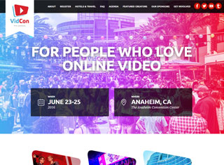 Entertainment Web Design Design Example