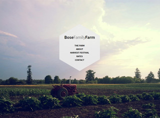 Agriculture Web Design Design Example