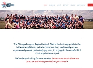 Sports Web Design Design Example