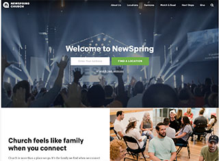 Religious Web Design Design Example