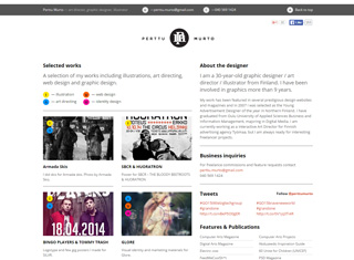 Artist Web Design Design Example