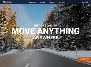 Transportation Web Design Design Example