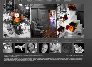 Photography Web Design Design Example