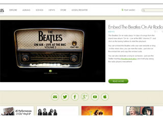 Music Web Design Design Example