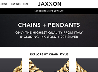 Jewelry Web Design Design Example