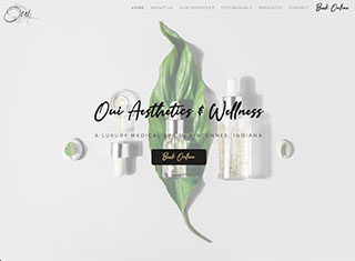 Salon / Spa Web Design Design Example