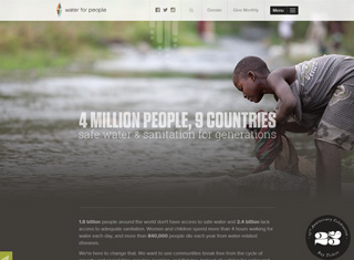 Charity Web Design Design Example