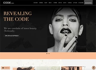 Salon / Spa Web Design Design Example