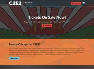 Entertainment Web Design Design Example