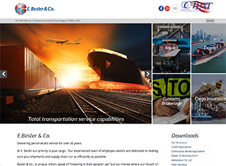 Transportation Web Design Design Example