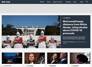 Political Web Design Design Example