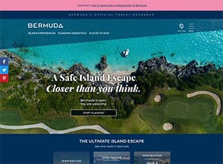 Travel Web Design Design Example
