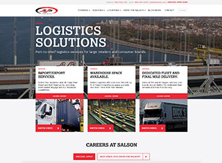 Transportation Web Design Design Example