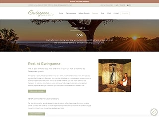 Salon / Spa Web Design Design Example