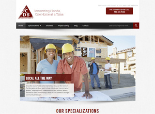 Contractor Web Design Design Example