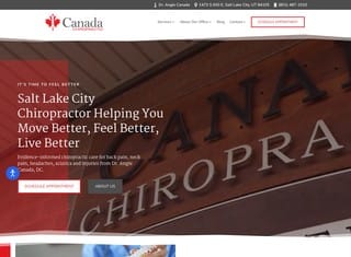 Chiropractor Web Design Design Example