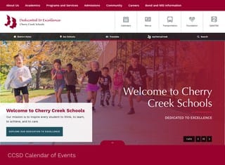 Educational Web Design Design Example