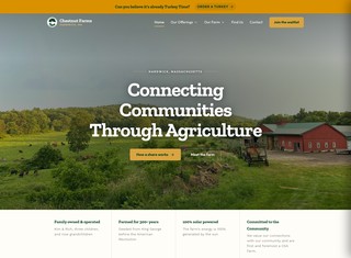 Agriculture Web Design Design Example