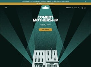 Entertainment Web Design Design Example