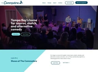 Entertainment Web Design Design Example