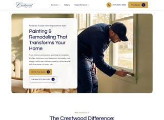 Contractor Web Design Design Example